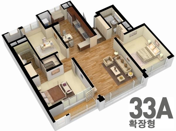 단위세대평면도 이미지