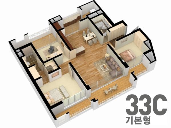 단위세대평면도 이미지