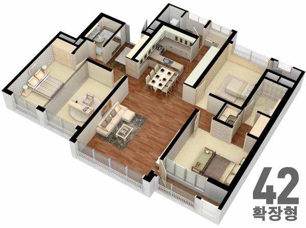 단위세대평면도 이미지