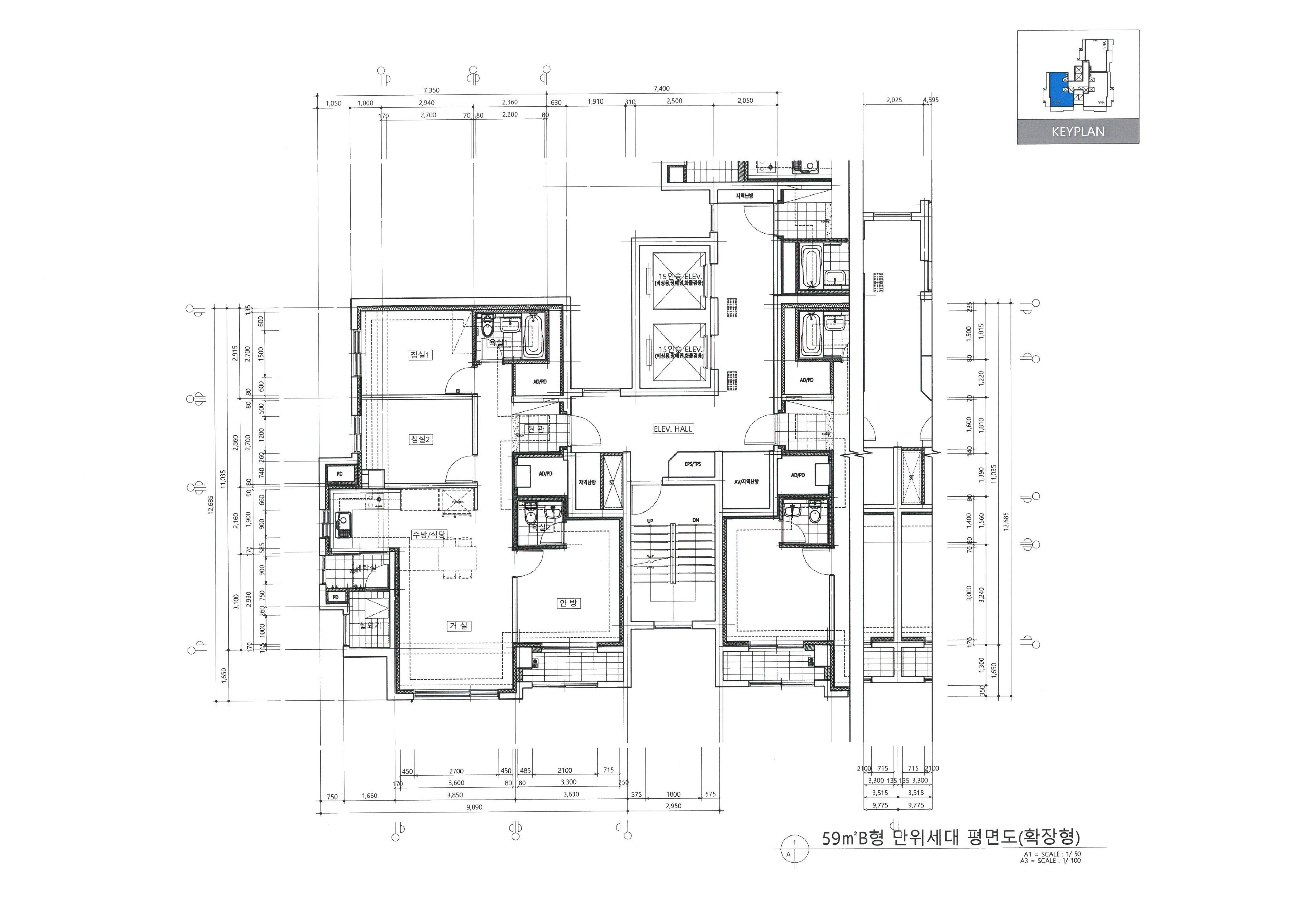 단위세대평면도 이미지