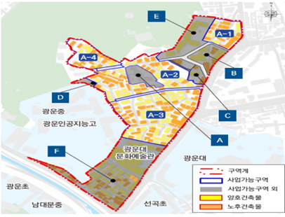 노원구 월계동 500일대 위치도