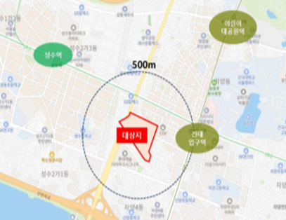광진구 자양4동 12-10 일대 위치도