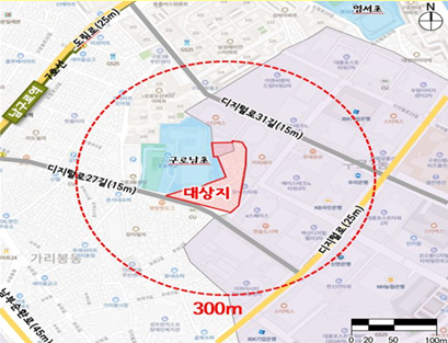 구로동 252일대 위치도