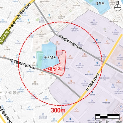 구로구 구로동 252 일대 위치도