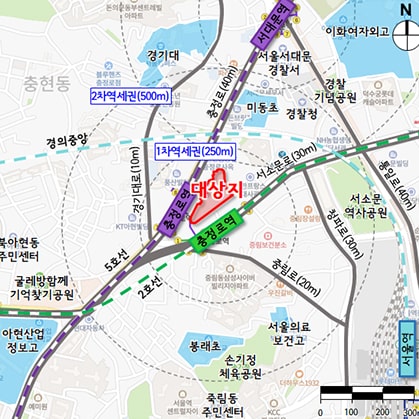 (가칭) 충정로1 구역 위치도