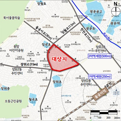 (가칭) 장위9 구역 위치도