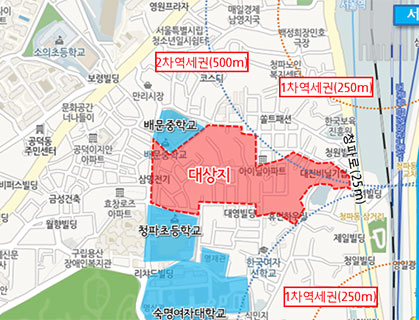 (가칭) 용산 청파2구역 위치도
