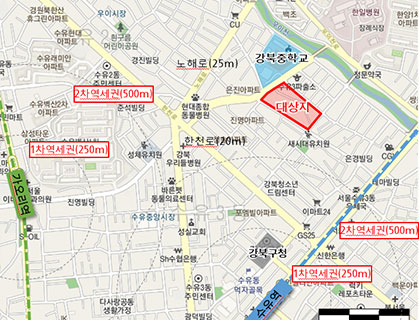 (가칭) 강북 수유동 170 일대 위치도