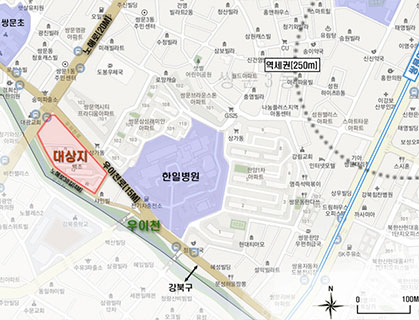 (가칭) 도봉 쌍문동 724 일대 위치도